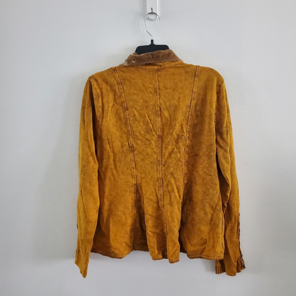 Aratta Colonel French Terry Knitted Blazer Jacket In Rust - Picture 9 of 9